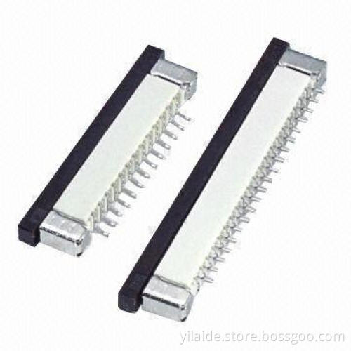 FPC Connector, 1.0mm FPC, Up/Down Contract. Straight, STM